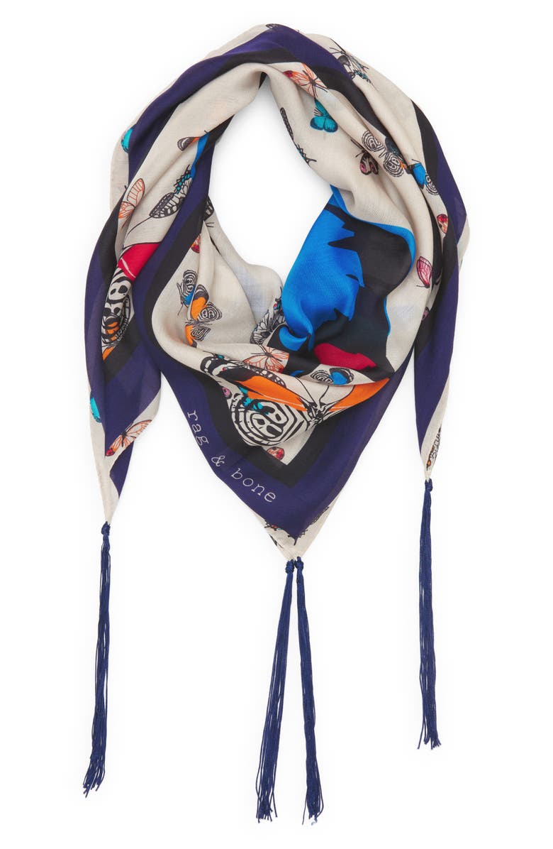 rag & bone Olympus 90 Modal & Silk Scarf, Main, color, 