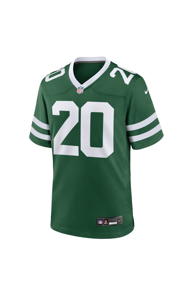 Nike Men's Nike Breece Hall Legacy Green New York Jets Game Jersey, Alternate, color, Green