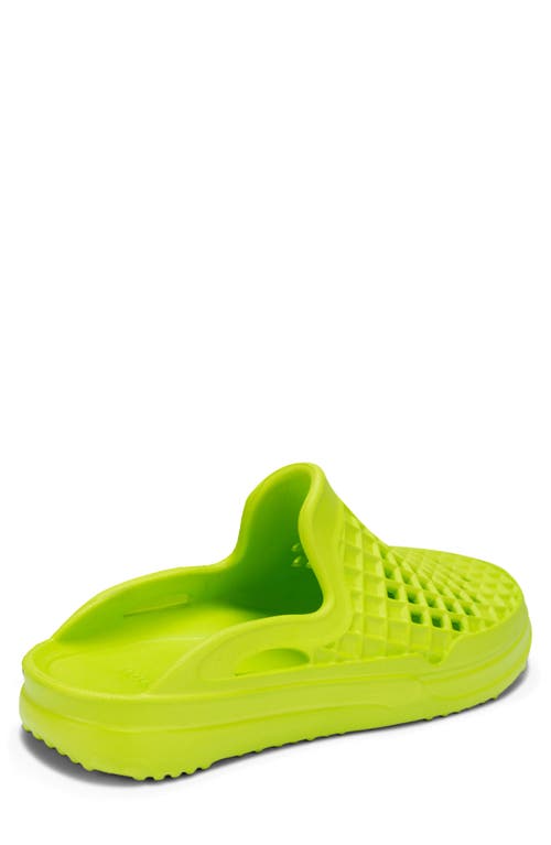 Lusso Cloud Scenario Perforated Clog In Volley Yellow