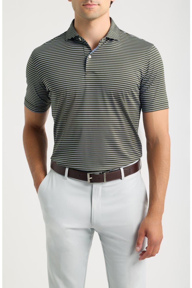Crown Crafted Performance Jersey Polo, Main, color, DARK OLIVE