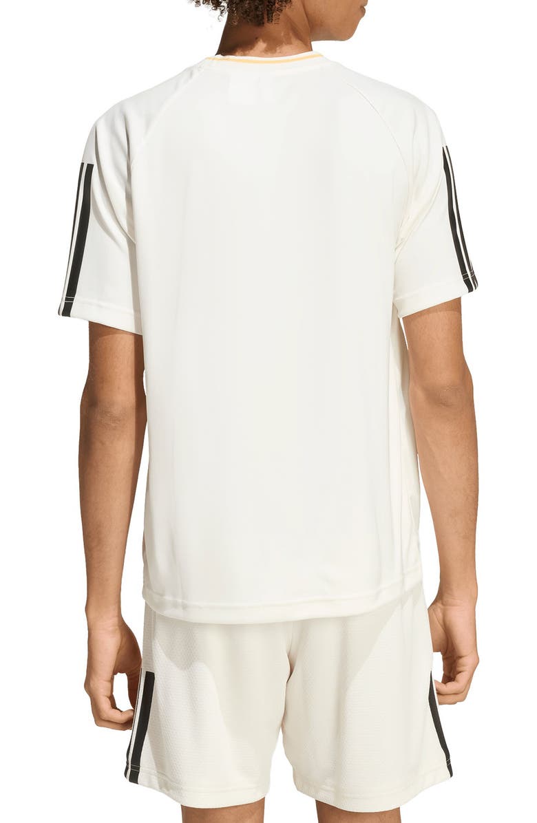 adidas Tiro X Common Goal Jersey T-Shirt, Alternate, color, Dusky Bronze/ Off White/ Black