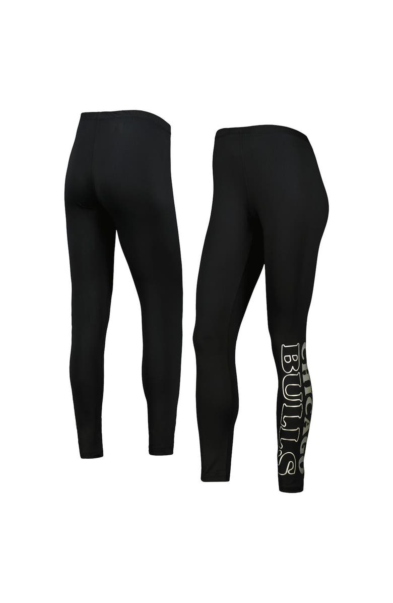 G-III 4HER BY CARL BANKS Women's G-III 4Her by Carl Banks Black Chicago Bulls Stadium Leggings, Main, color, 