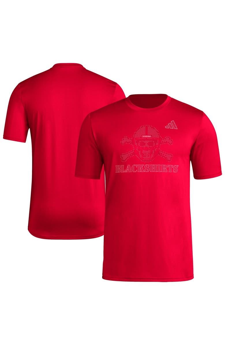 adidas Men's adidas Red Nebraska Huskers Locker Local Impression T-Shirt, Main, color,