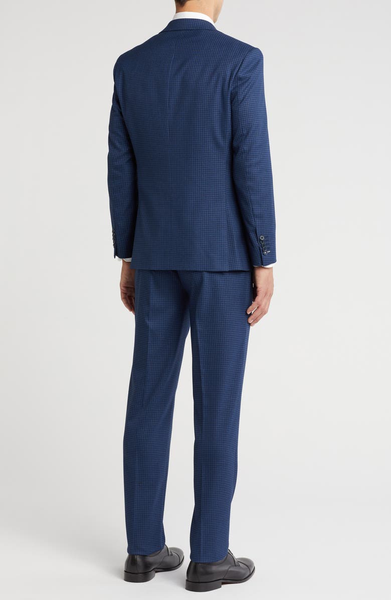 English Laundry Peaked Lapel Wool Blend Two-Piece Suit, Alternate, color, Navy