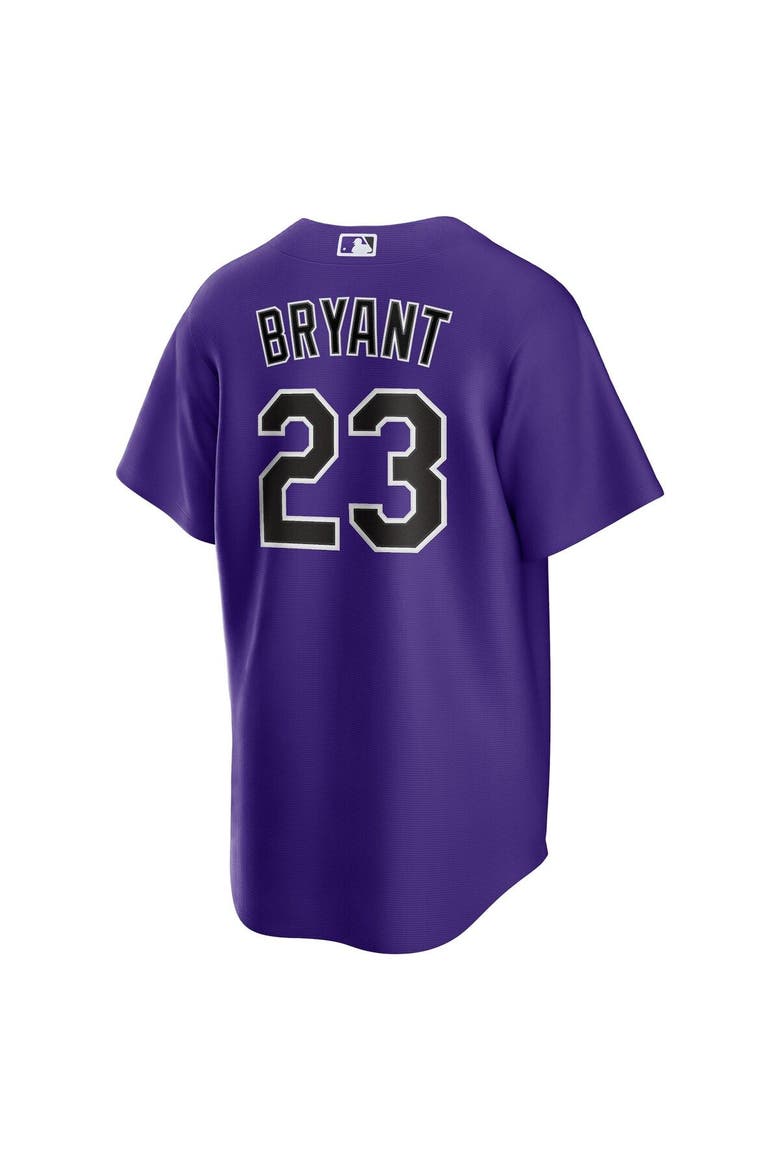 Men's Nike Kris Bryant Purple Colorado Rockies Alternate Replica Player Jersey, Alternate, color, Purple