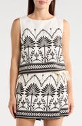 Ellen Tracy Border Print Tank