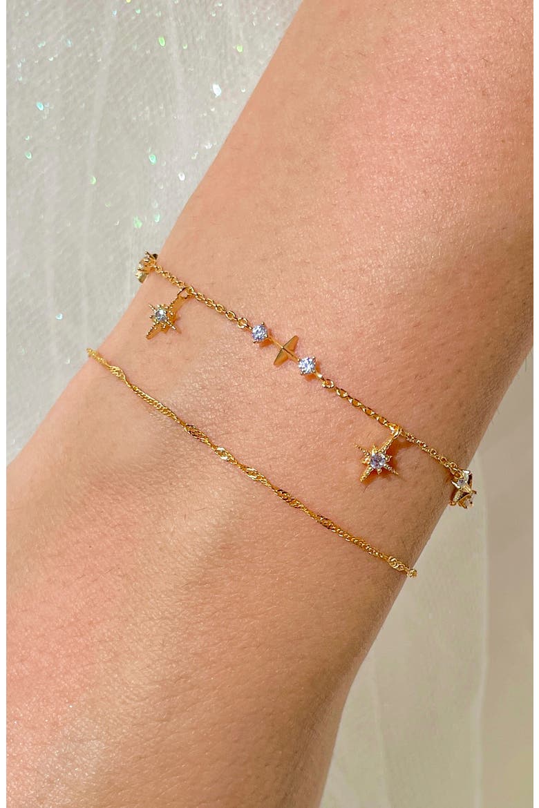 Wandering Stars Bracelet, Alternate, color, GOLD