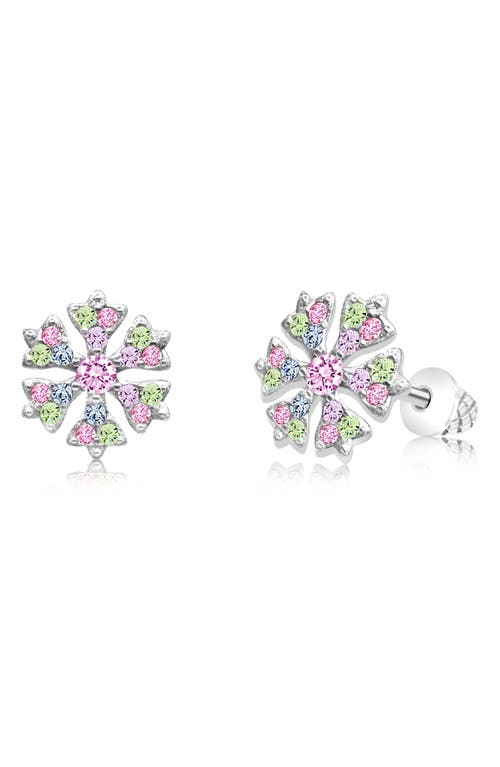 Chanteur Kids' Snowflake Stud Earrings In Multi
