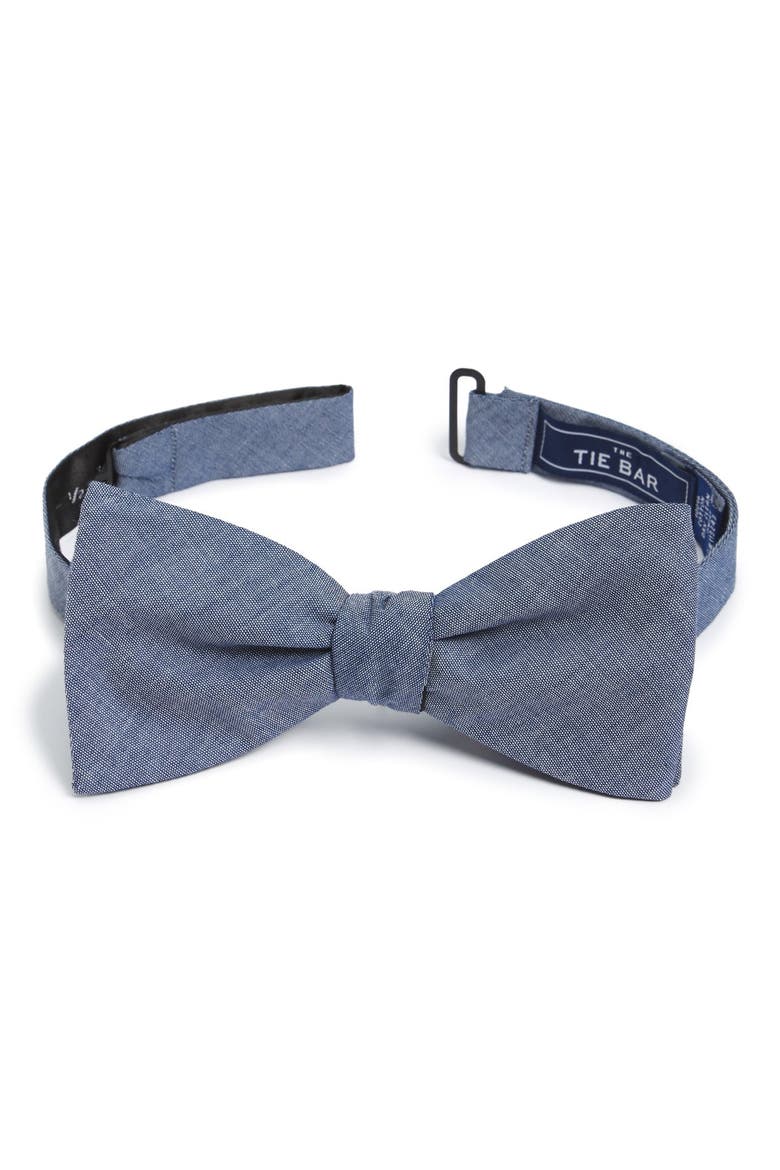 Cotton Bow Tie, Main, color, WARM BLUE