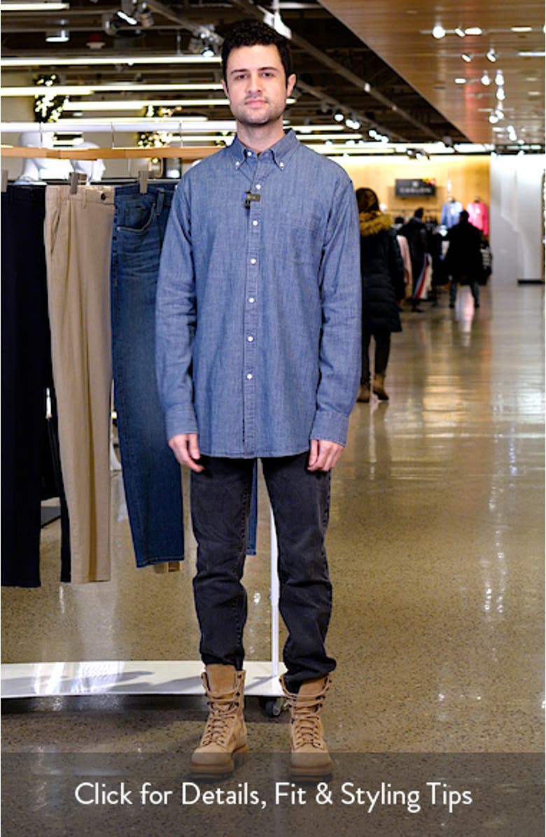 Tamworth Cotton Stretch Chambray Button-Down Shirt, sales video thumbnail