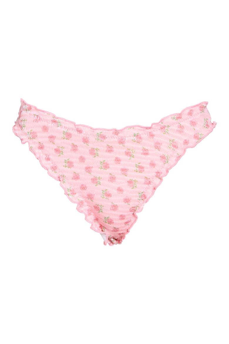 June Floral Ruffle Bikini Bottoms, Alternate, color, SUGAR PLUM