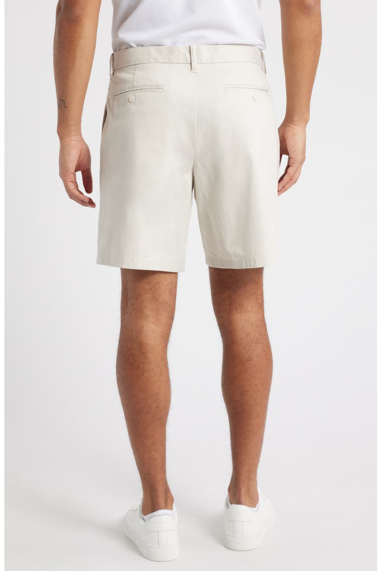 Heron Flat Front Cotton Stretch Twill Chino Shorts, Alternate, color, GREY MOONBEAM