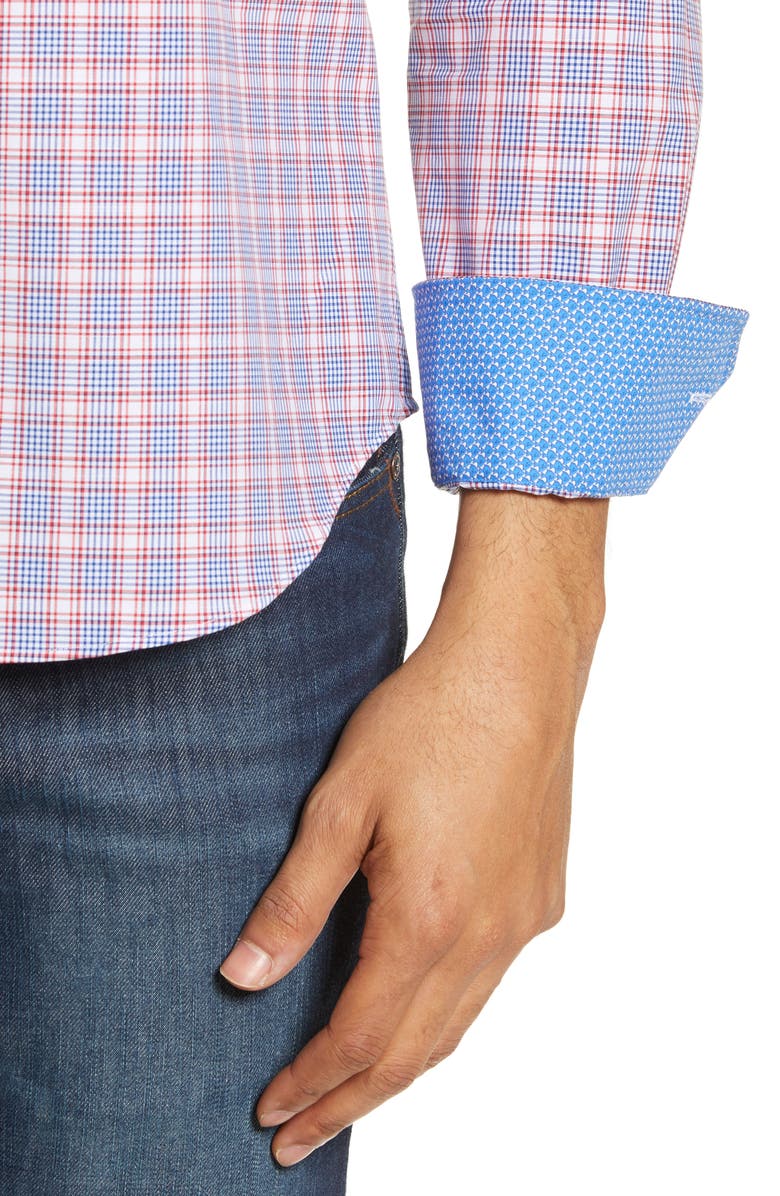 Bugatchi Shaped Fit Shirt, Alternate, color,