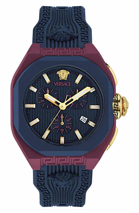 Versace V-Legend Chronograph Ceramic Strap Watch, 44mm