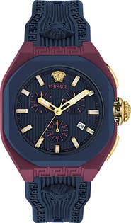 Versace V-Legend Chronograph Ceramic Strap Watch, 44mm