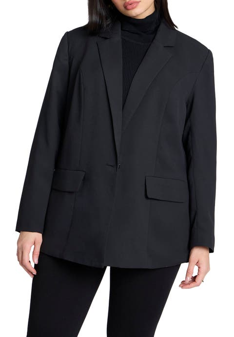 The Fluid Crepe Longline Blazer