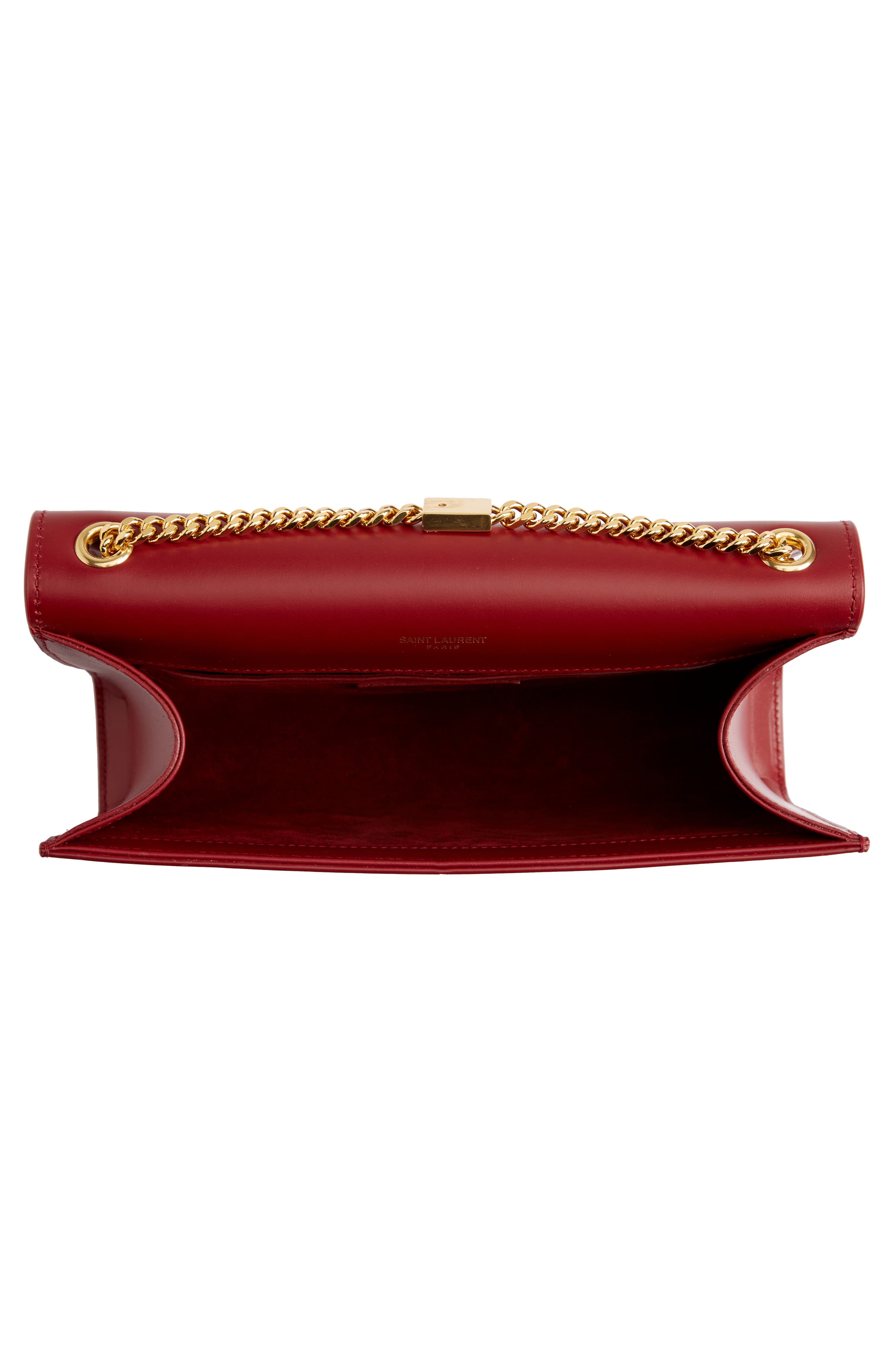 Medium Kate Leather Shoulder Bag, Alternate, color, OPYM RED