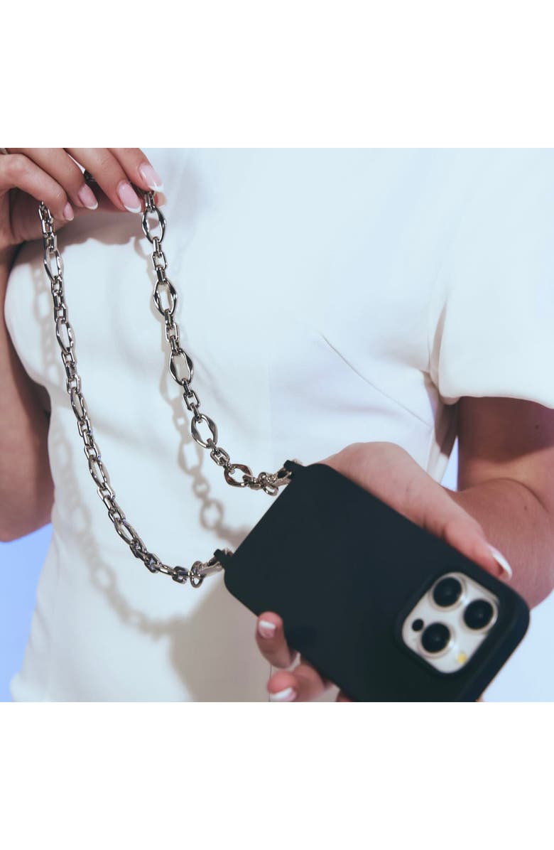 Cordée Cases Jade Phone Wristlet, Alternate, color, Silver