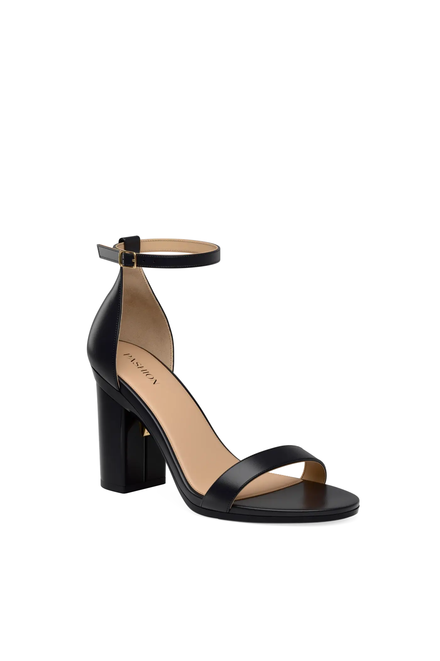 Pashion Footwear The Pashionista 4" Block Convertible Heel, Main, color, Coal Leather