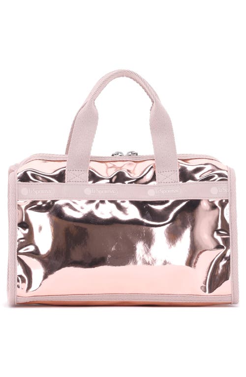 Lesportsac Mir Mini Metallic Duffle Bag In Pink
