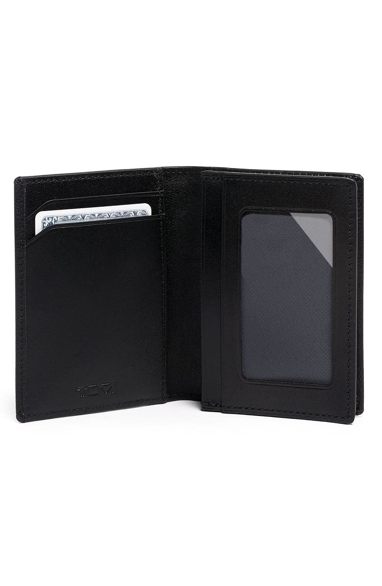 TUMI Gusseted Leather Card Case, Alternate, color, 