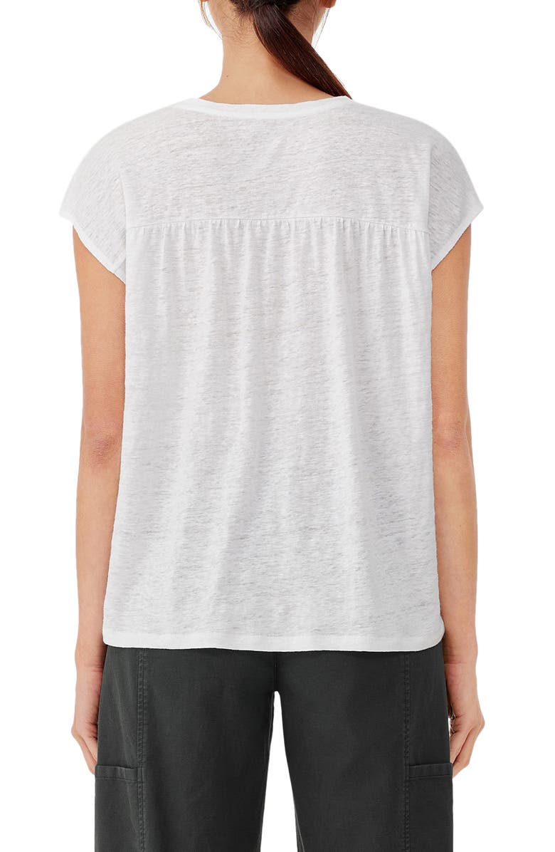 Eileen Fisher Boxy Organic Linen Top, Alternate, color,