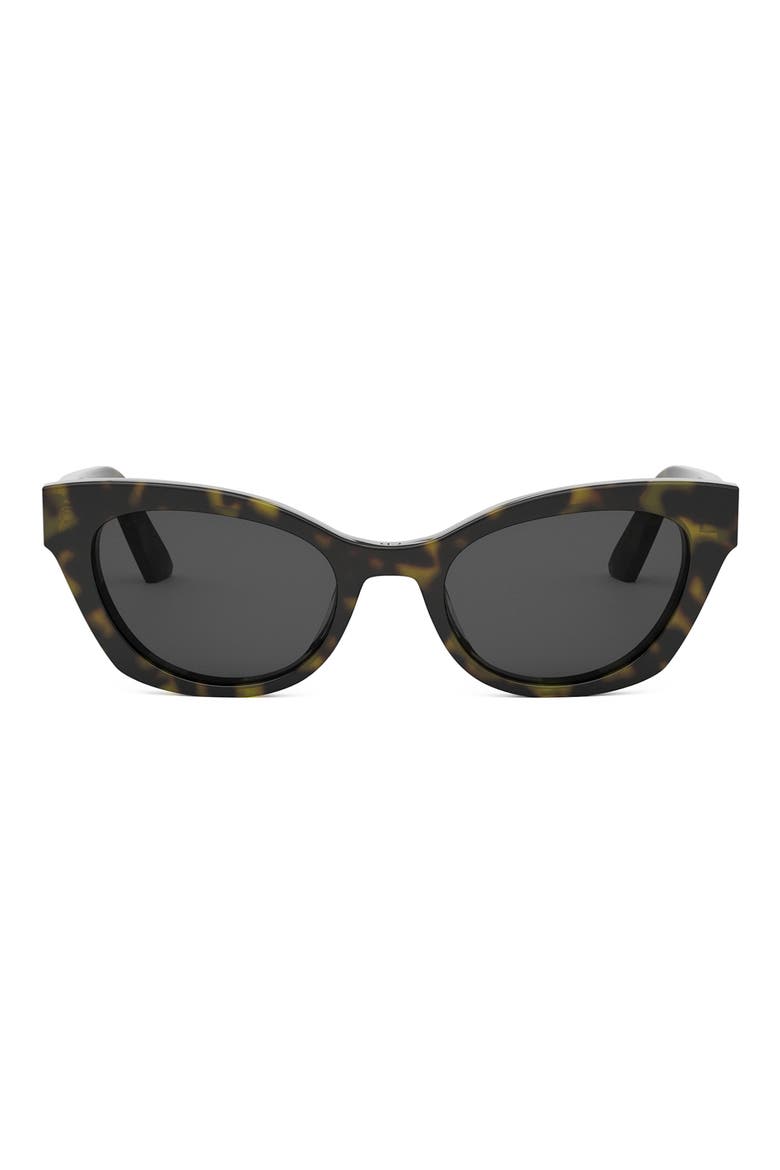 'DiorMidnight B2I Cat Eye Sunglasses, Main, color, DARK HAVANA / SMOKE