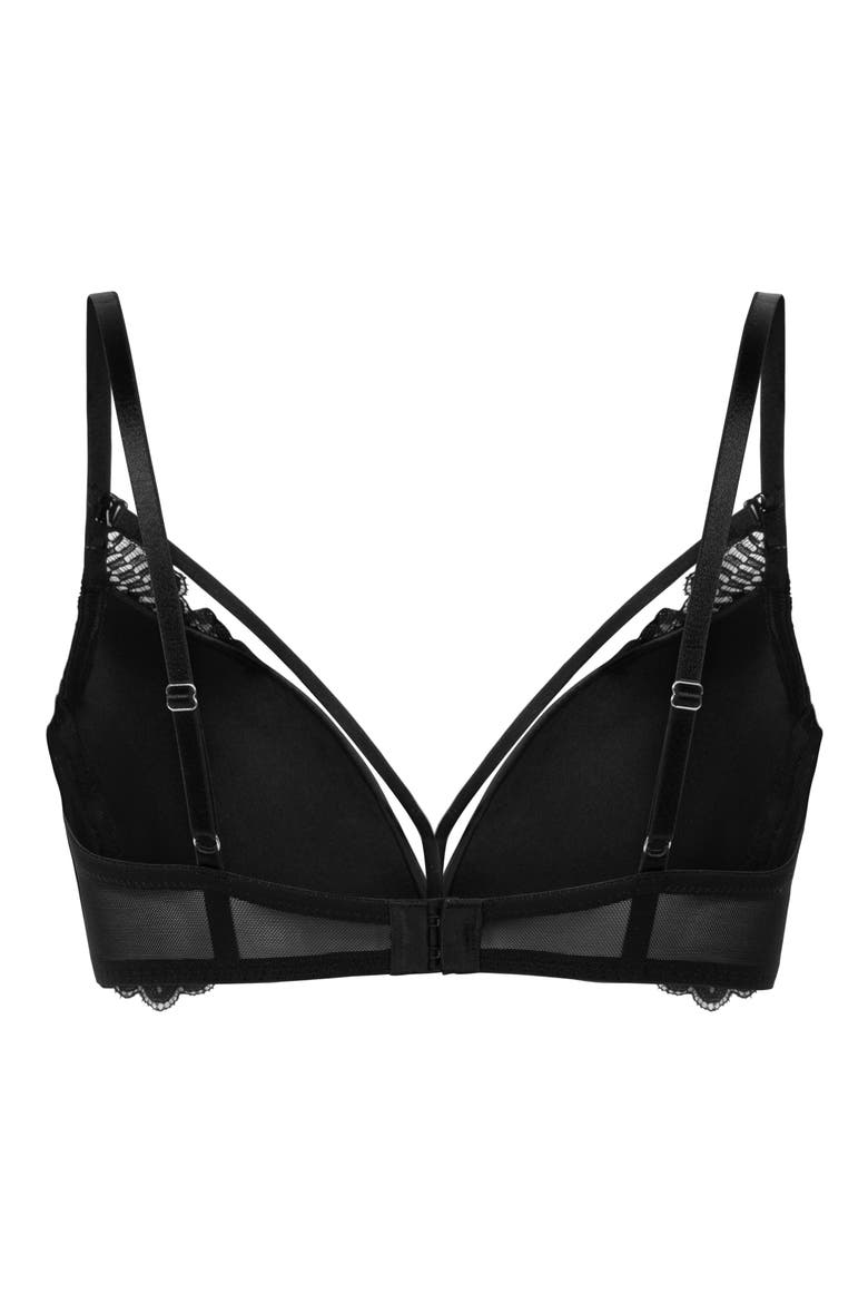 Whitney Padded Underwired Maximizer Bra, Alternate, color, CAVIAR