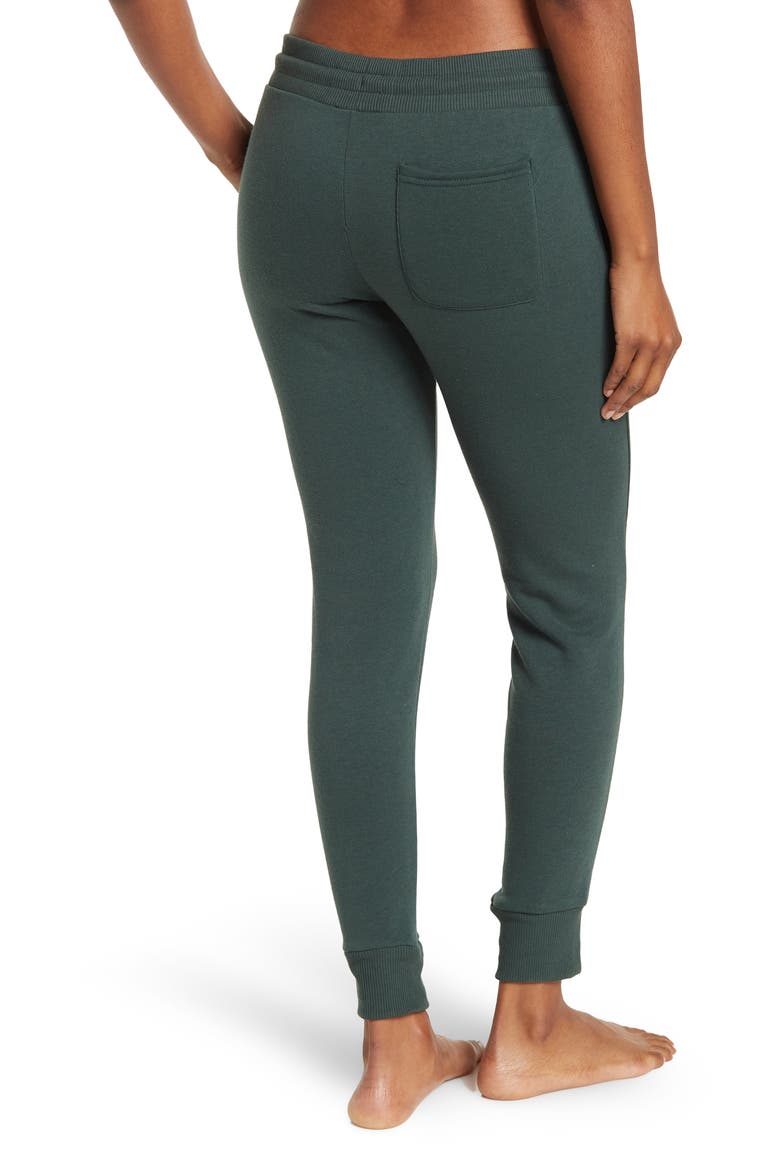 Brushed Knit Joggers, Alternate, color, DARKEST SPRUCE