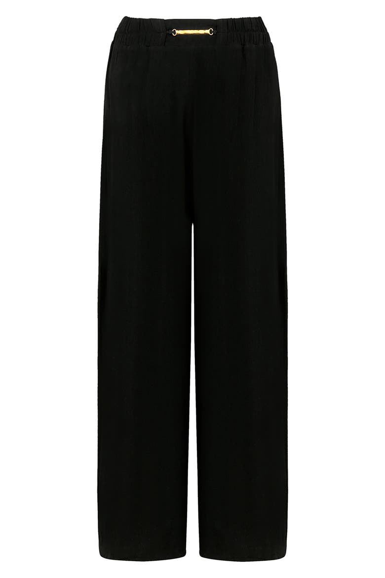 Solid Joy Cover-Up Pants, Alternate, color, BLACK