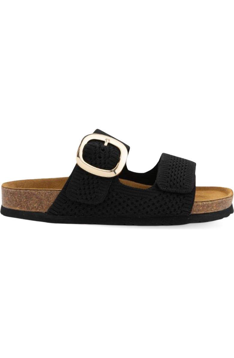 Naot Miami Slide Sandal, Alternate, color, Black Knit
