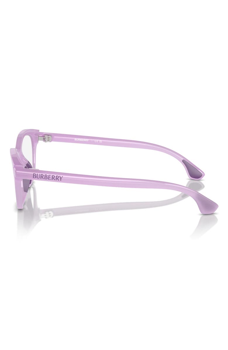Burberry 47mm Square Optical Glasses, Alternate, color, Lilac / Demo Lens