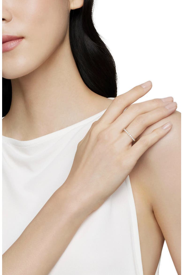 Petite Pavé 18k Gold Diamond Band Ring, Alternate, color, GOLD