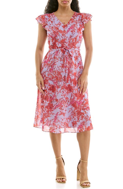 V-Neck Sleeveless Fit & Flare Dress