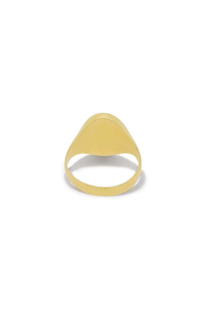 Oval Signet Ring, Alternate, color, Yellow Gold