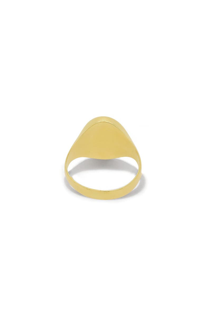 The Lovery Fine Jewelry Oval Signet Ring, Alternate, color, Yellow Gold