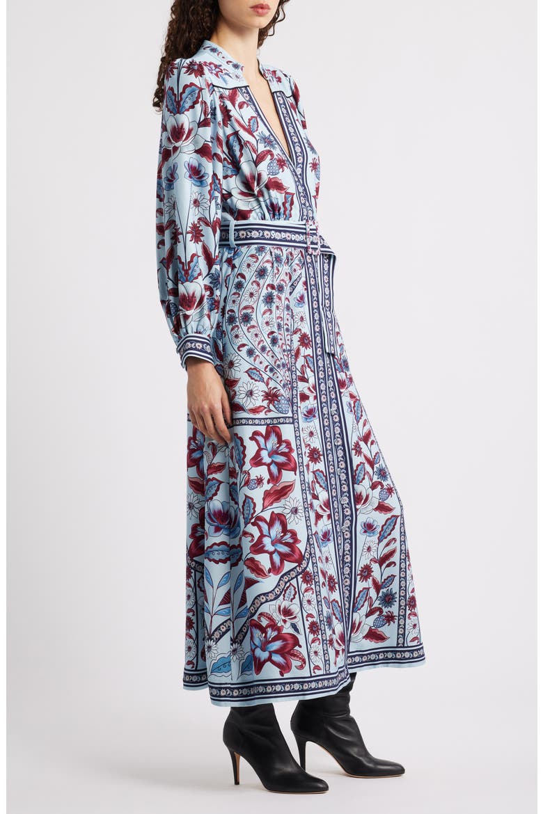 Marcelle Soft Blue Maxi Dress, Alternate, color, BLUE