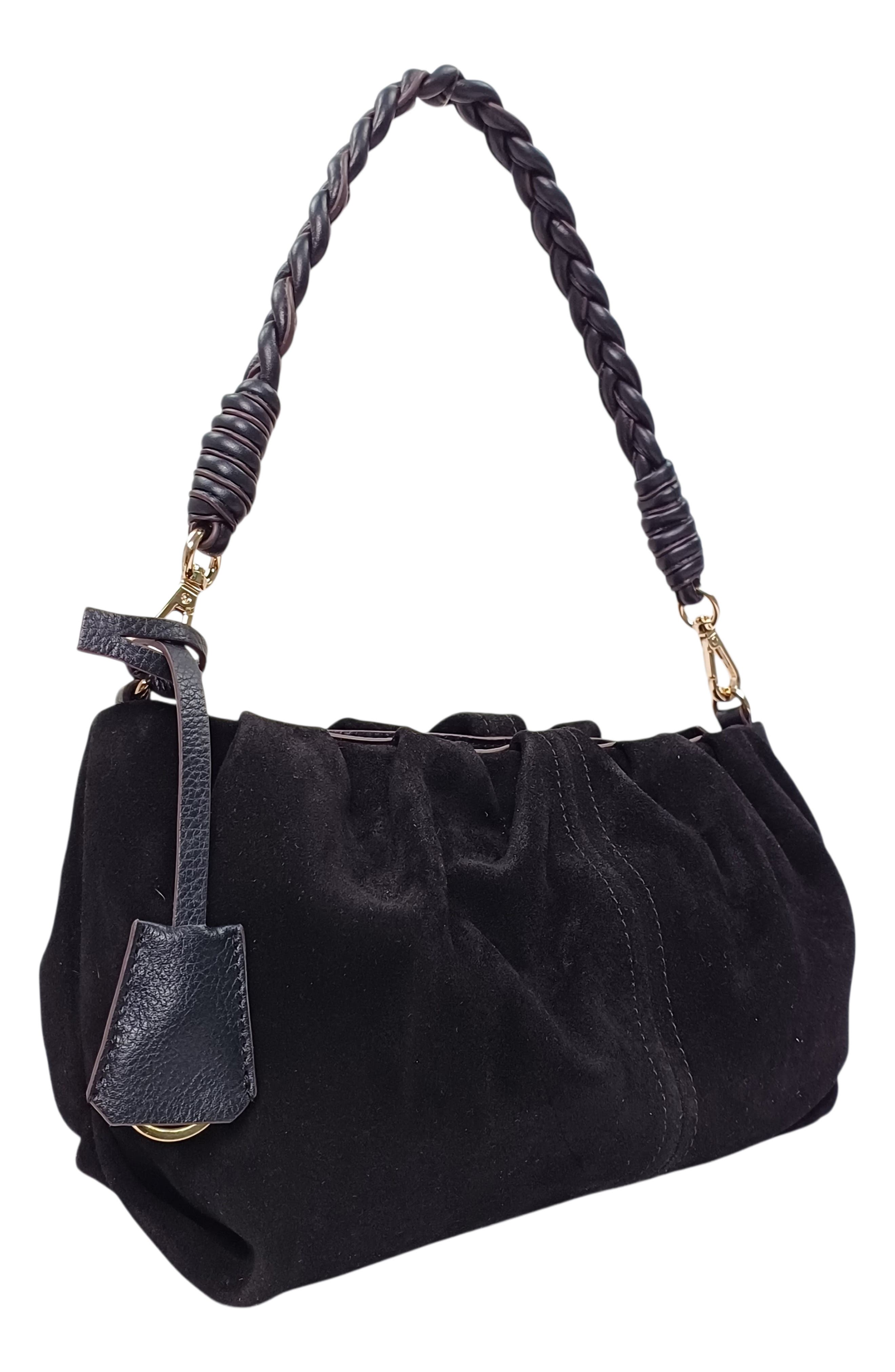 Arion Leather Clutch, Alternate, color, BLACK LEATHER