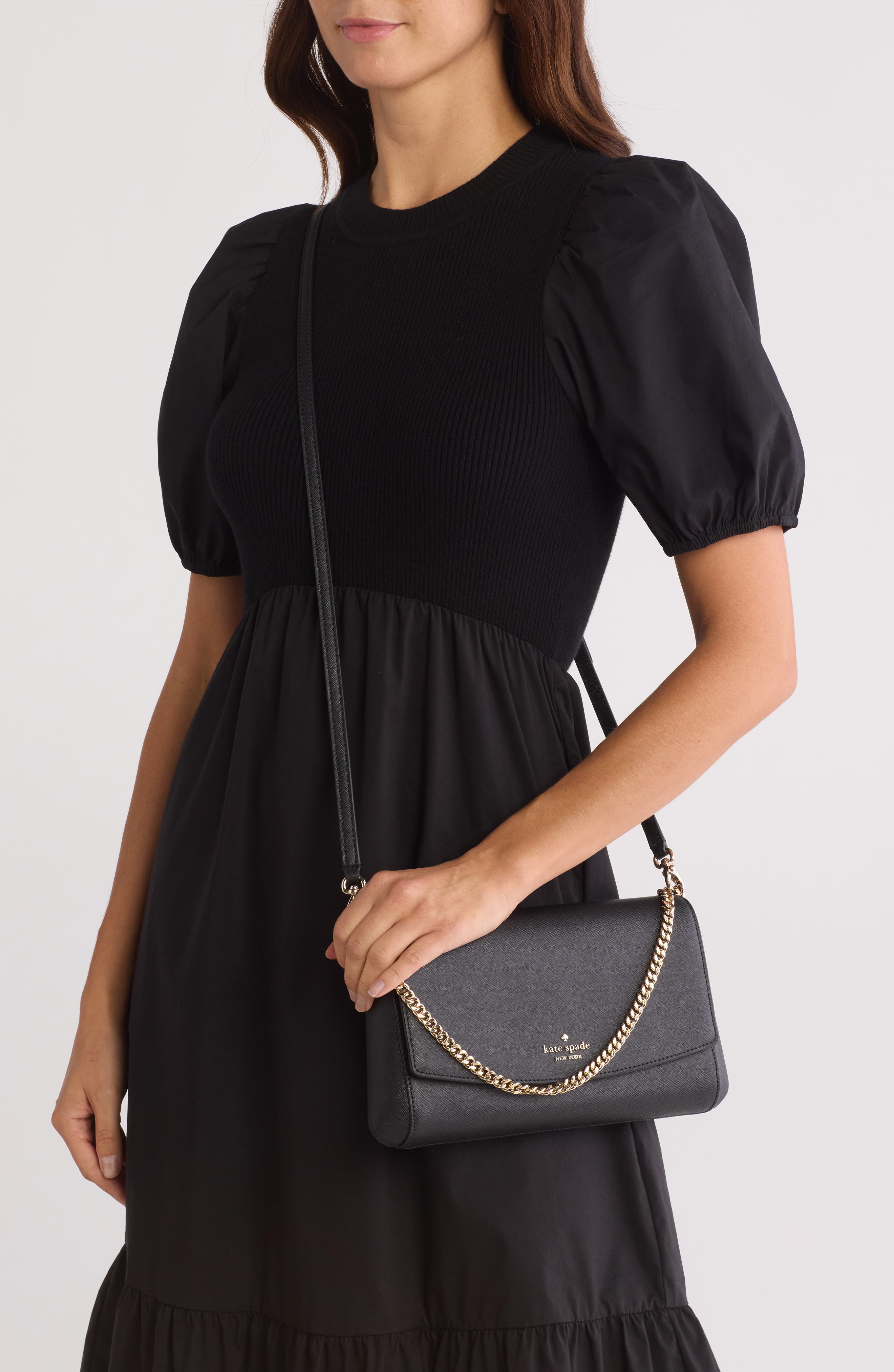 Kate Spade New York laurel way greer crossbody bag, Alternate, color, Black