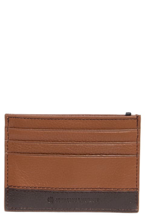 Two-Tone Leather Card Case