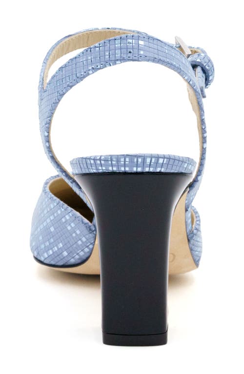 Amalfi By Rangoni Florentia Ankle Strap Cap Toe Pump In Blue Software/black