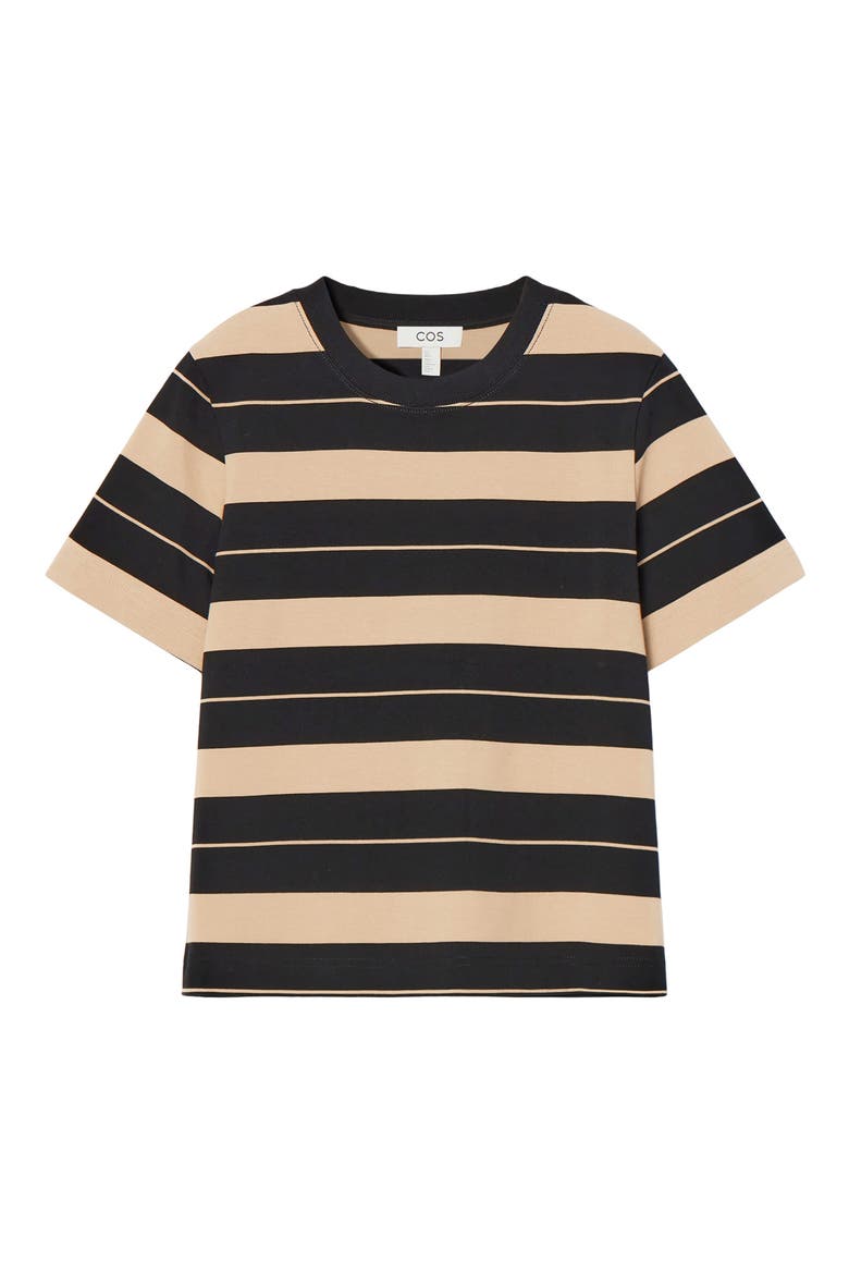The Clean Cut Stripe Cotton T-Shirt, Alternate, color, BLUE MEDIUM DUSTY
