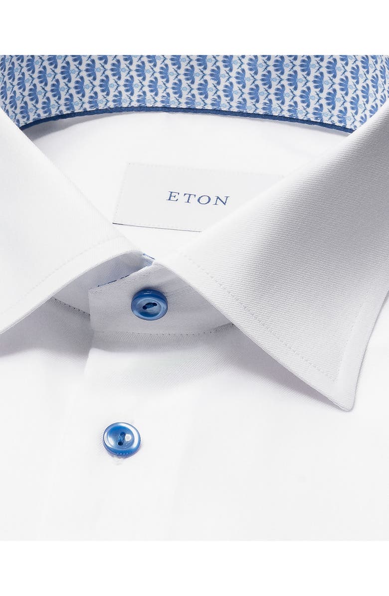 Eton Contemporary Fit Geometric Twill Dress Shirt, Alternate, color,