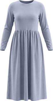 Noni Woven Long Sleeve Side Pocket Midi Dress