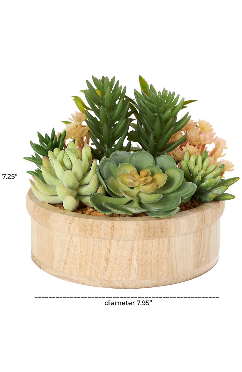 WILLOW ROW Green Faux Foliage Artificial Potted Plant, Alternate, color, Green