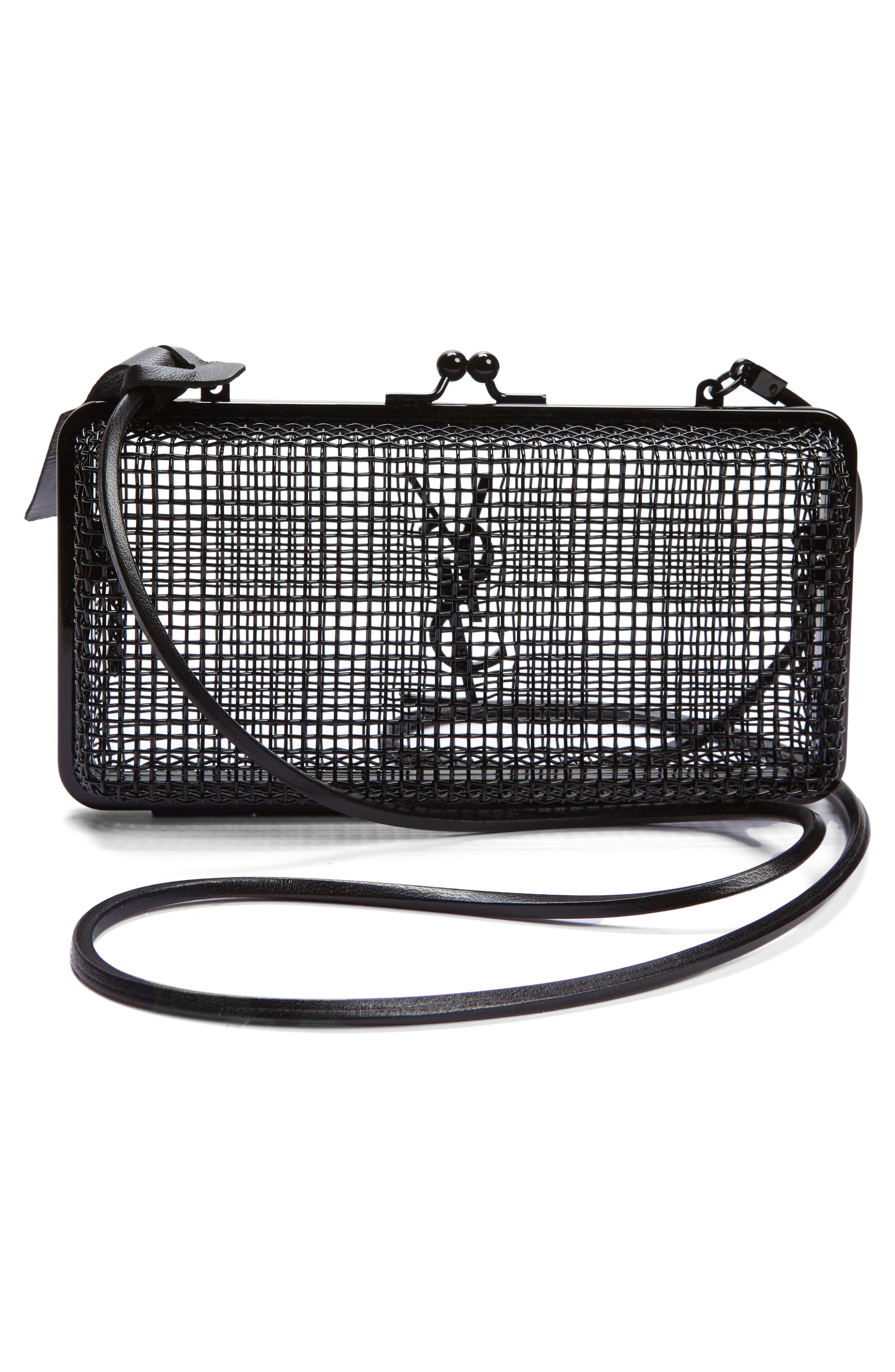 Saint Laurent Cage Clutch, Alternate, color, 