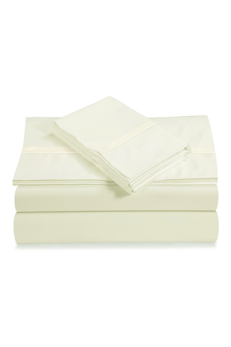 500 Thread Count Cotton Sateen Sheet Set, Main, color, IVORY