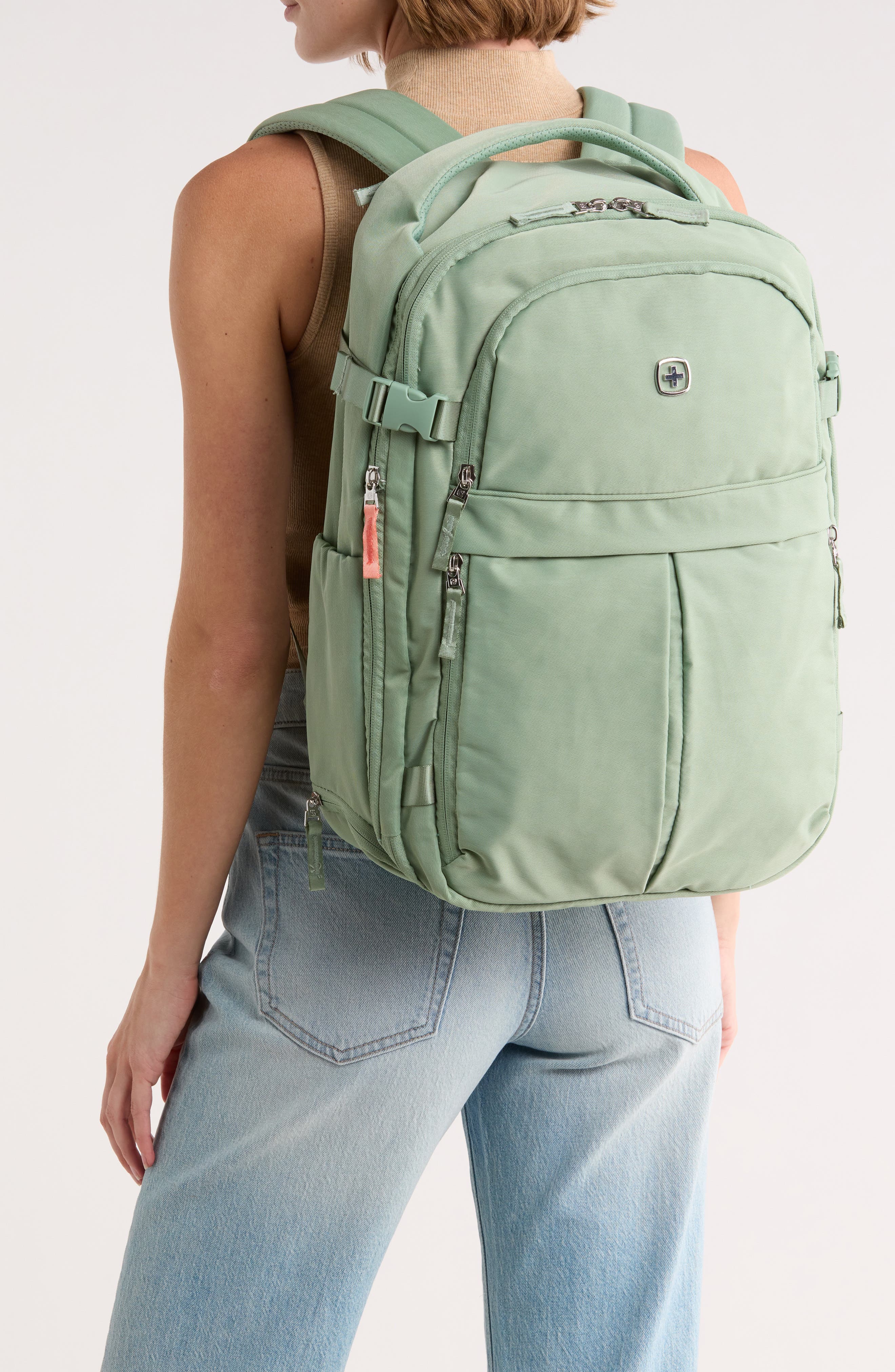 The 5237 18.5-Inch Travel Backpack, Alternate, color, GREEN