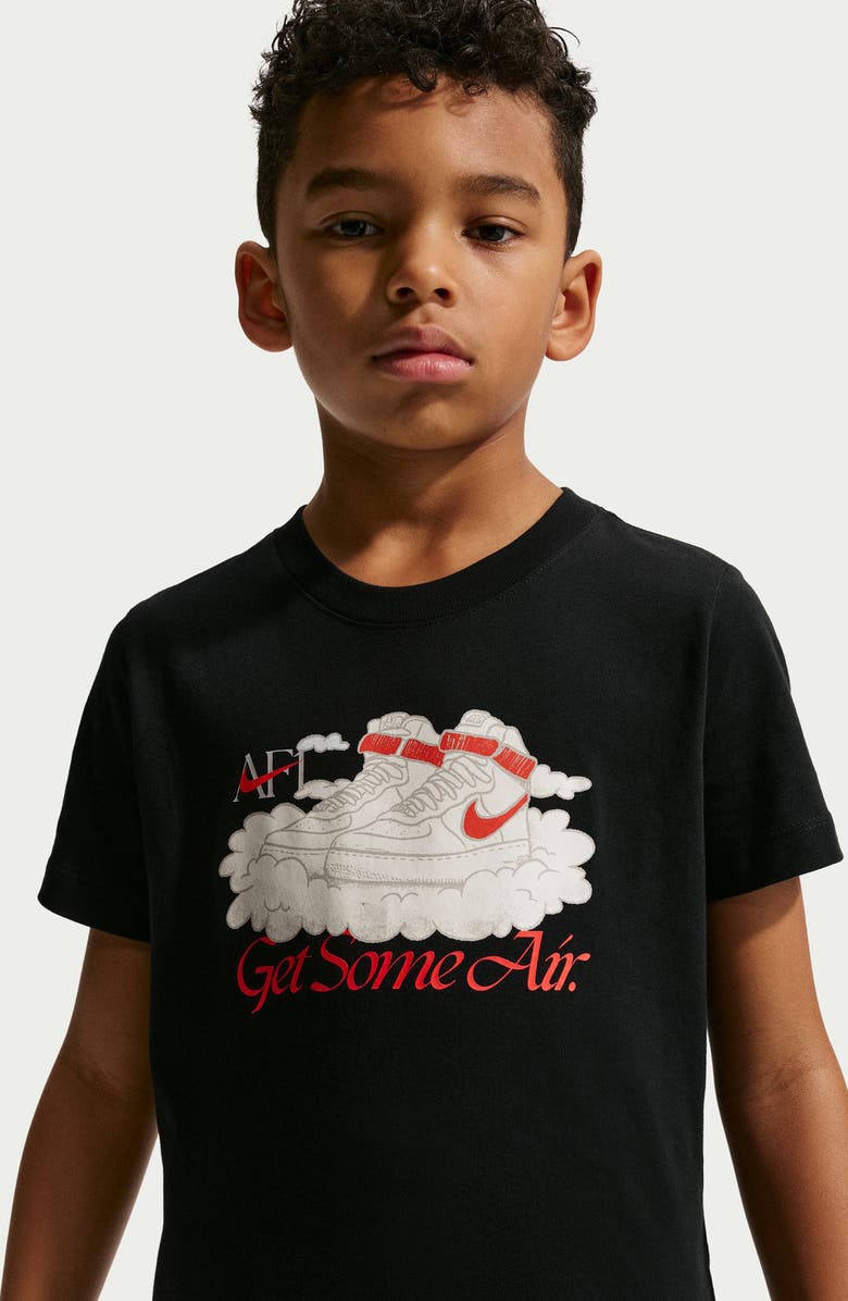 Nike Kids' AF1 Vibes Graphic T-Shirt, Alternate, color, Black