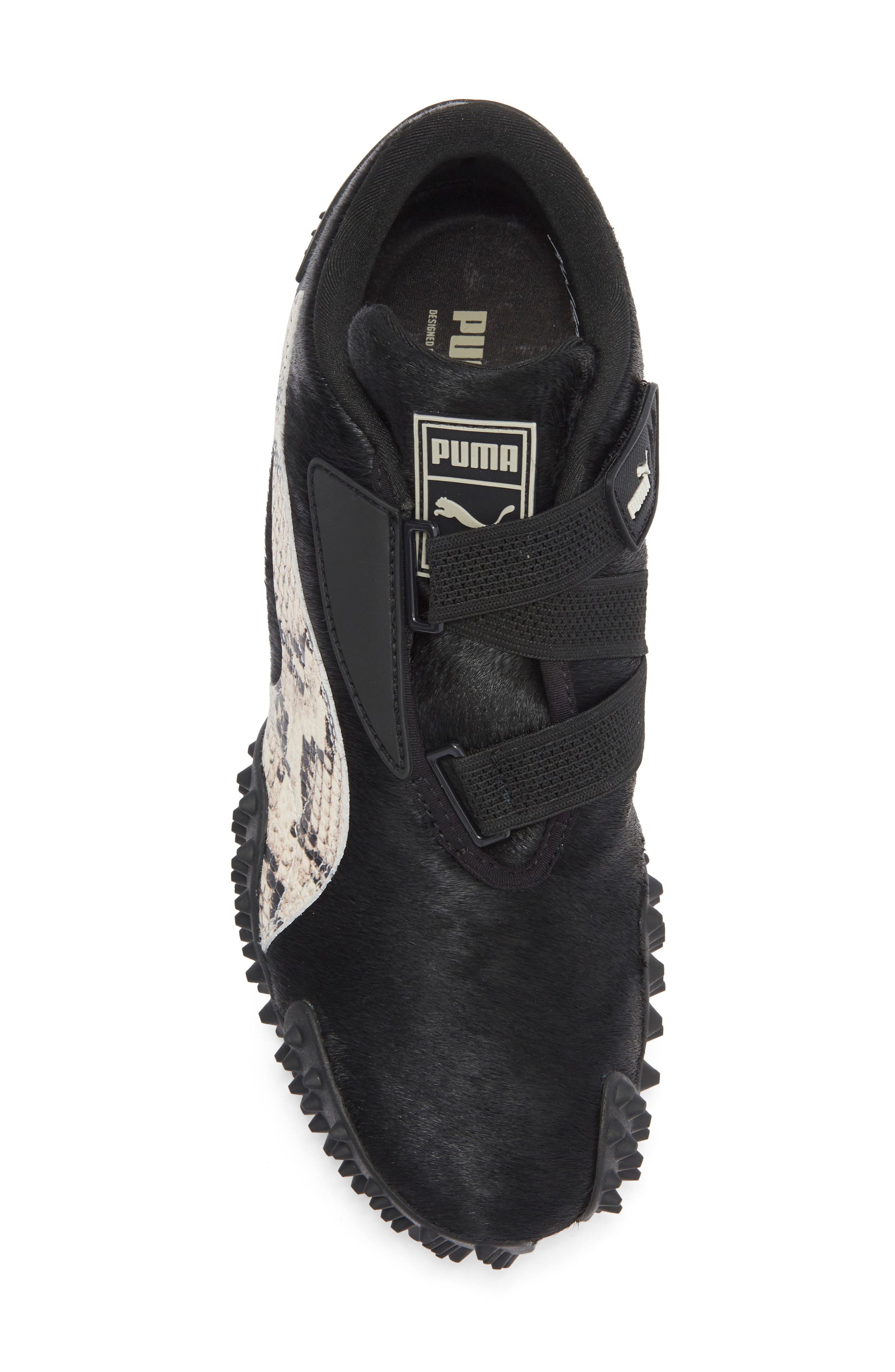 PUMA x A$AP Rocky Genuine Calf Hair Mostro Sneaker, Alternate, color, Black Calf Hair/ Desert Dust